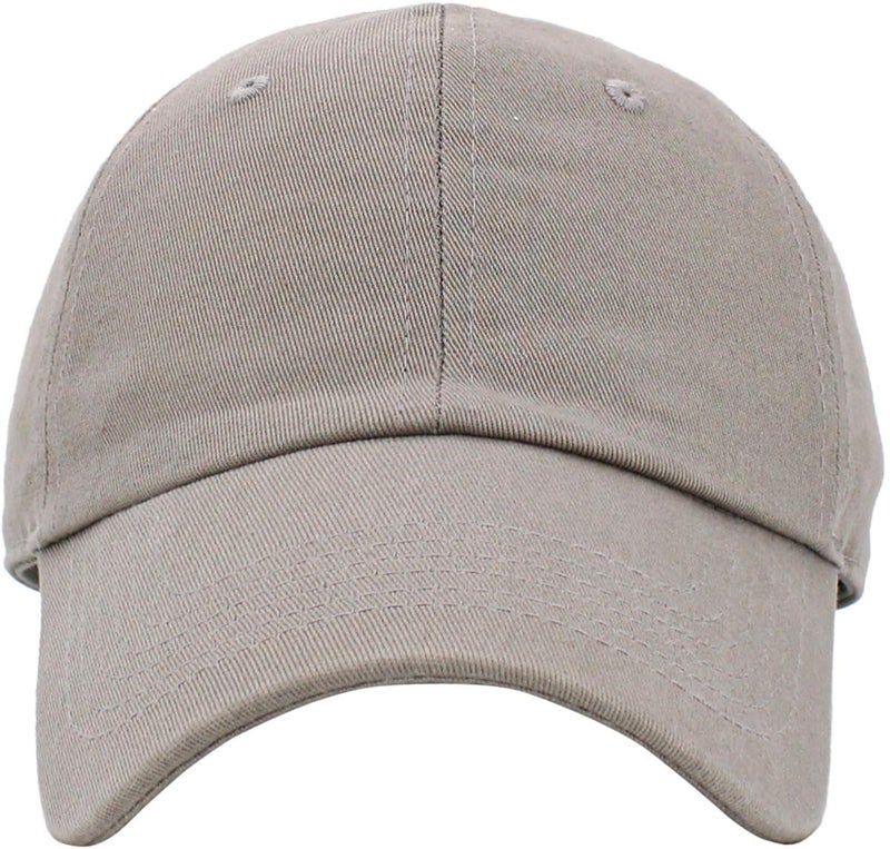KBETHOS KB-LOW LGY Classic Cotton Dad Hat Adjustable Plain Cap. Polo Style Low Profile (Unstructured) (Classic) Light Gray Adjustable - Image 2